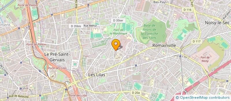 localisation de l'entreprise MONSIEUR BENJAMIN THOLOZAN à LES LILAS