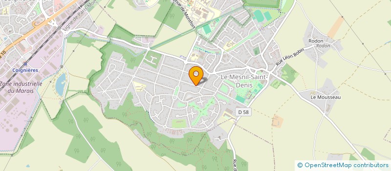 localisation de l'entreprise MONSIEUR BENJAMIN THOMAS  LE MESNIL-SAINT-DENIS