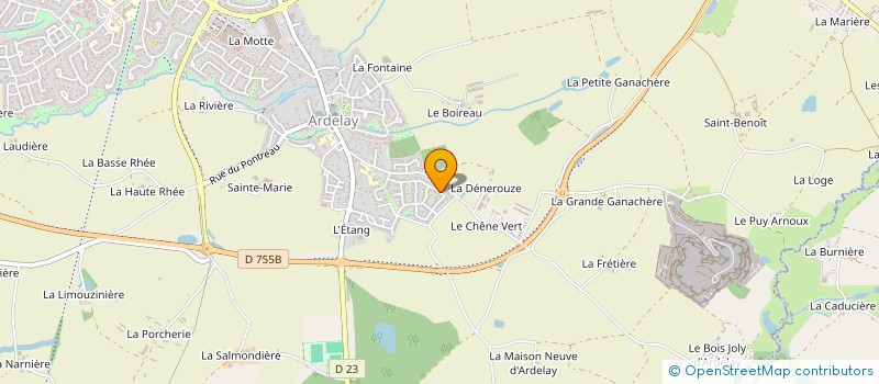 localisation de l'entreprise MONSIEUR BENJAMIN THOMAS  LES HERBIERS