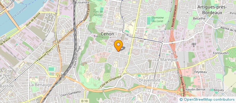 localisation de l'entreprise MONSIEUR BENJAMIN THOULET  CENON