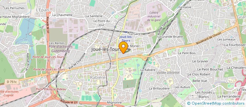 localisation de l'entreprise MONSIEUR BENJAMIN THOUVIGNON  JOUE-LES-TOURS