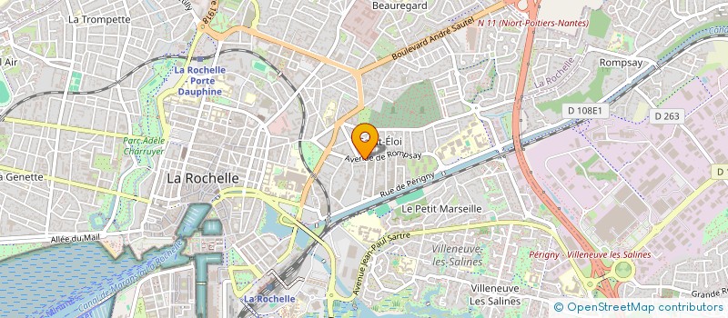 localisation de l'entreprise MONSIEUR BENJAMIN TIRBOIS  LA ROCHELLE