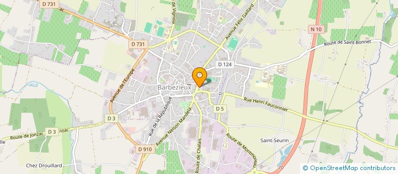 localisation de l'entreprise MONSIEUR BENJAMIN TISSIER  BARBEZIEUX-SAINT-HILAIRE