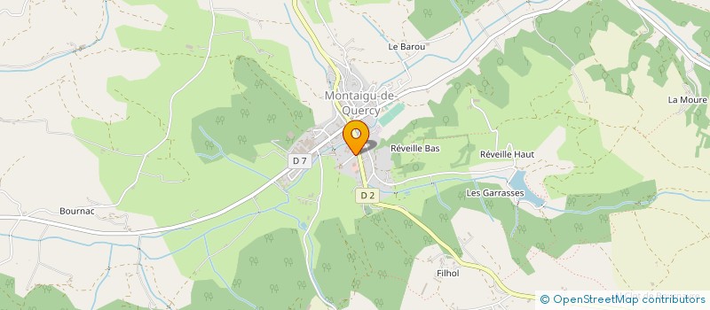 localisation de l'entreprise MONSIEUR BENJAMIN TITEUX à MONTAIGU-DE-QUERCY