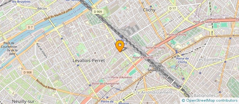 localisation de l'entreprise MONSIEUR BENJAMIN TIXIER à LEVALLOIS-PERRET