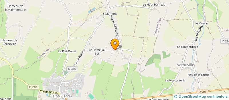 localisation de l'entreprise MONSIEUR BENJAMIN TORTOT  SAINT-PIERRE-EGLISE