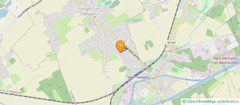 localisation de l'entreprise MONSIEUR BENJAMIN TOURBIER  SAINGHIN-EN-WEPPES