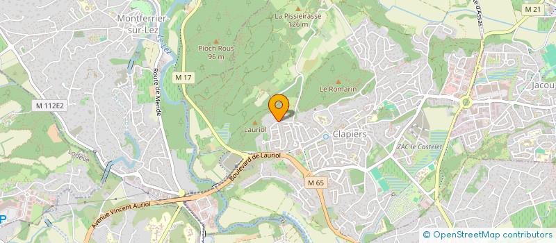 localisation de l'entreprise MONSIEUR BENJAMIN TOURNAN  CLAPIERS