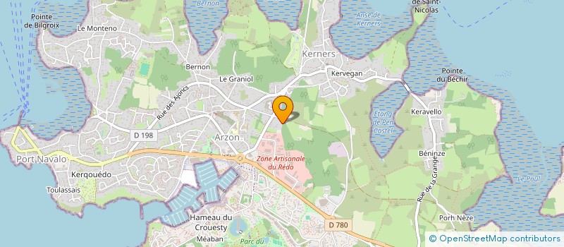 localisation de l'entreprise MONSIEUR BENJAMIN TOURNEUX  ARZON