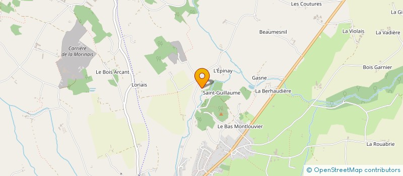 localisation de l'entreprise MONSIEUR BENJAMIN TOUROU  SAINT-GEORGES-DE-REINTEMBAULT