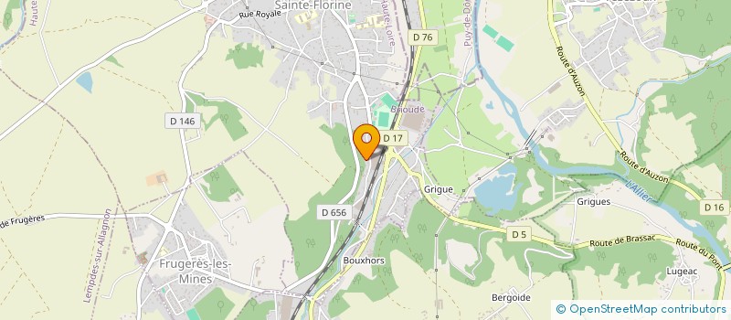 localisation de l'entreprise MONSIEUR BENJAMIN TOURRET  SAINTE-FLORINE