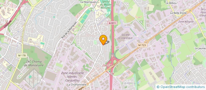 localisation de l'entreprise MONSIEUR BENJAMIN TOUSCH  CARQUEFOU