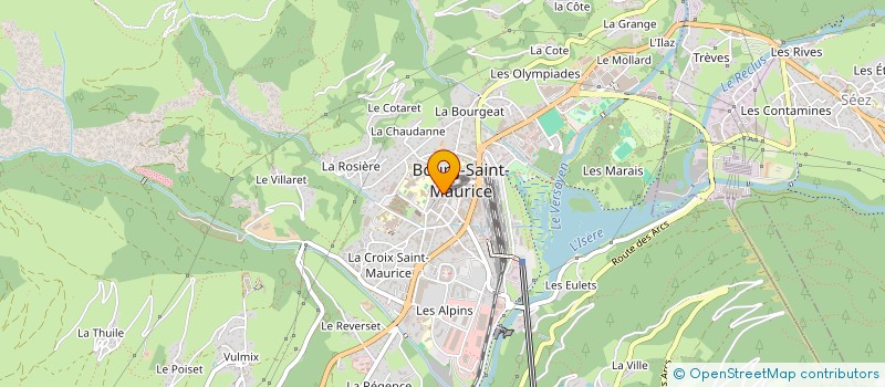 localisation de l'entreprise MONSIEUR BENJAMIN TRESANINI  BOURG-SAINT-MAURICE