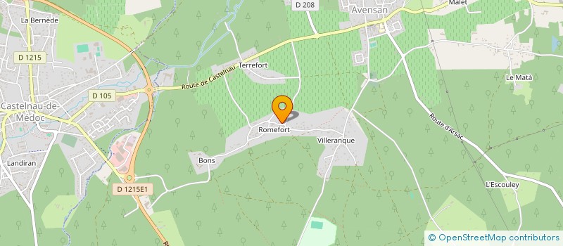 localisation de l'entreprise MONSIEUR BENJAMIN TREVISAN  AVENSAN