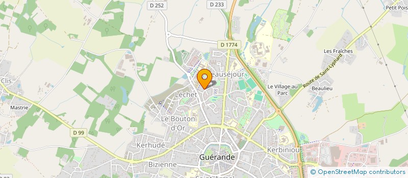 localisation de l'entreprise MONSIEUR BENJAMIN TROCHU à GUERANDE