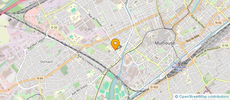 localisation de l'entreprise MONSIEUR BENJAMIN TRONCHET  MULHOUSE