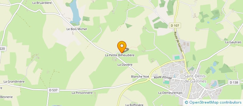 localisation de l'entreprise MONSIEUR BENJAMIN TRONCHOT à SAINT-DENIS-DE-GASTINES