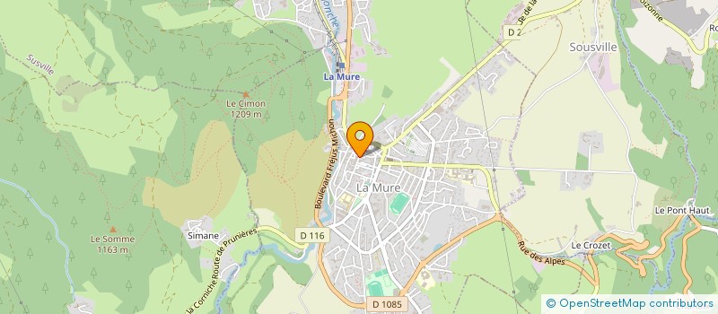 localisation de l'entreprise MONSIEUR BENJAMIN TROUSSIER  LA MURE