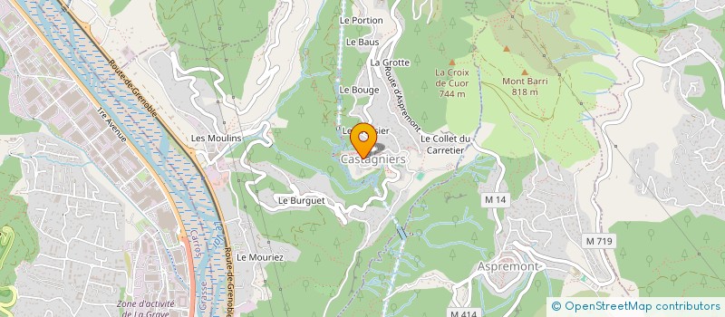 localisation de l'entreprise MONSIEUR BENJAMIN TRUCHI à CASTAGNIERS