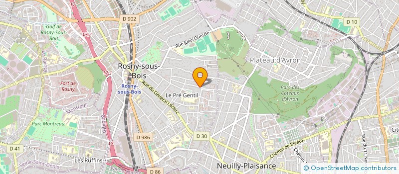localisation de l'entreprise MONSIEUR BENJAMIN TURLURE à ROSNY-SOUS-BOIS