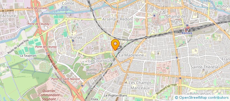 localisation de l'entreprise MONSIEUR BENJAMIN TYRLIK  RENNES