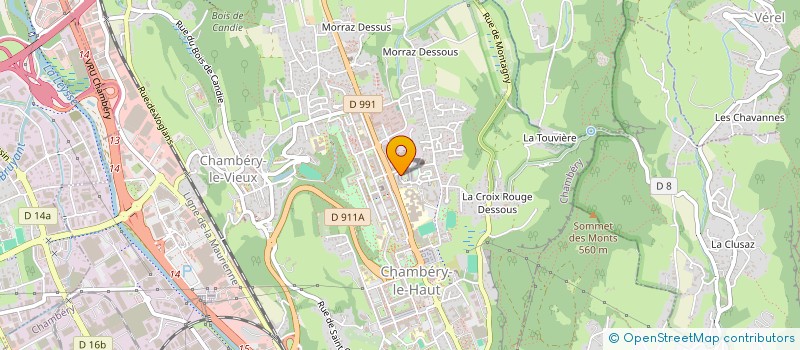 localisation de l'entreprise MONSIEUR BENJAMIN UZAN  CHAMBERY