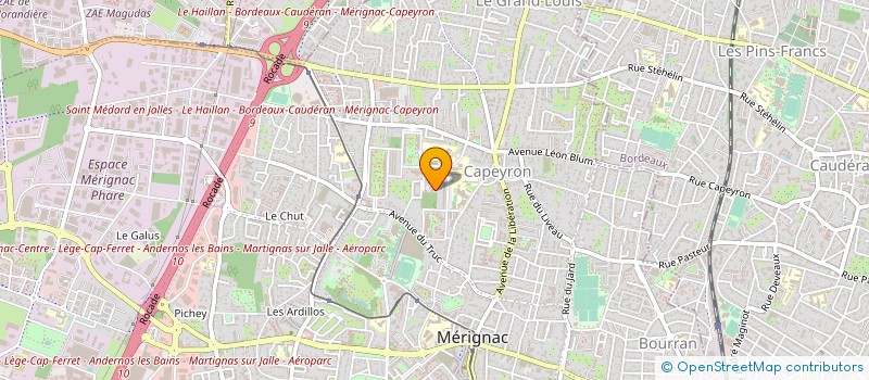 localisation de l'entreprise MONSIEUR BENJAMIN VANHEULENBROUCK  MERIGNAC