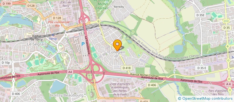 localisation de l'entreprise MONSIEUR BENJAMIN VERE  COLLEGIEN