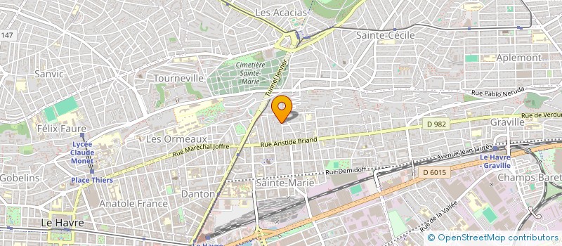 localisation de l'entreprise MONSIEUR BENJAMIN VERET  LE HAVRE