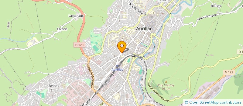 localisation de l'entreprise MONSIEUR BENJAMIN VERGNE à ARPAJON-SUR-CERE