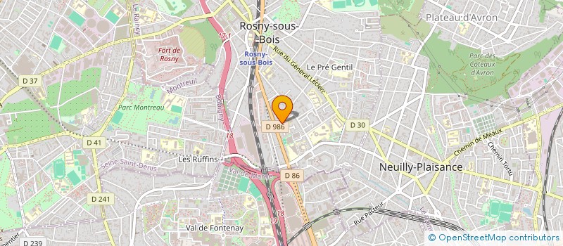 localisation de l'entreprise MONSIEUR BENJAMIN VERGONNET à ROSNY-SOUS-BOIS