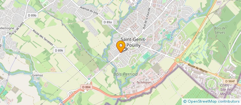 localisation de l'entreprise MONSIEUR BENJAMIN VERNAY à SAINT-GENIS-POUILLY