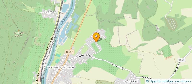 localisation de l'entreprise MONSIEUR BENJAMIN VERNISSE  CORNY-SUR-MOSELLE