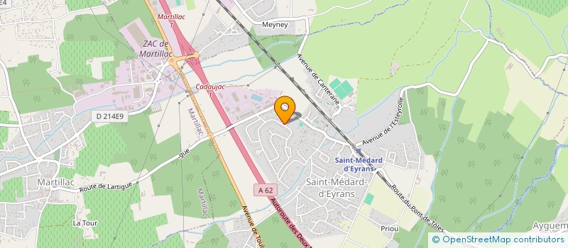 localisation de l'entreprise MONSIEUR BENJAMIN VICENTE  SAINT-MEDARD-D'EYRANS