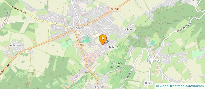 localisation de l'entreprise MONSIEUR BENJAMIN VIDAL  DOUVAINE