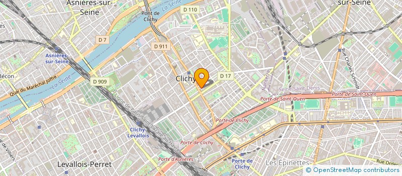 localisation de l'entreprise MONSIEUR BENJAMIN VIGNEAU à CLICHY