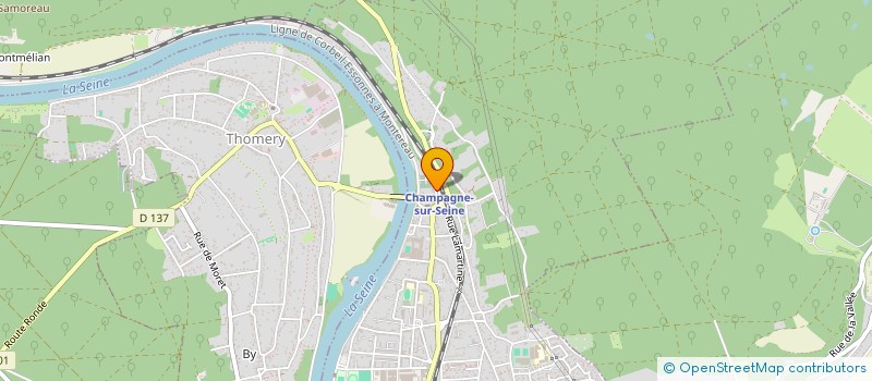 localisation de l'entreprise MONSIEUR BENJAMIN VIGNER  CHAMPAGNE-SUR-SEINE