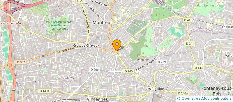 localisation de l'entreprise MONSIEUR BENJAMIN VILLETTE à MONTREUIL