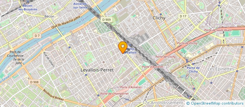 localisation de l'entreprise MONSIEUR BENJAMIN VILLEY DESMESERETS à LEVALLOIS-PERRET