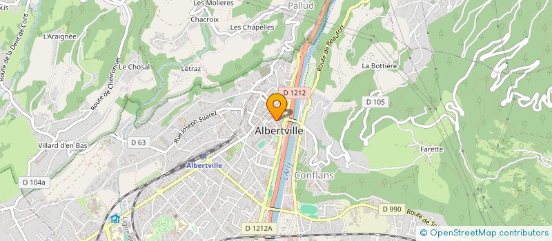 localisation de l'entreprise MONSIEUR BENJAMIN VITRE à ALBERTVILLE