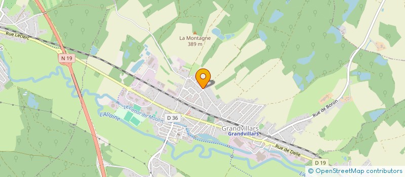 localisation de l'entreprise MONSIEUR BENJAMIN VITTER à GRANDVILLARS