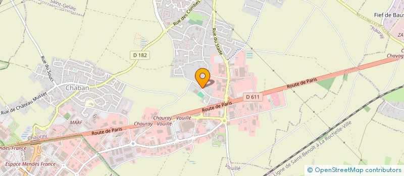 localisation de l'entreprise MONSIEUR BENJAMIN VIVIER  CHAURAY