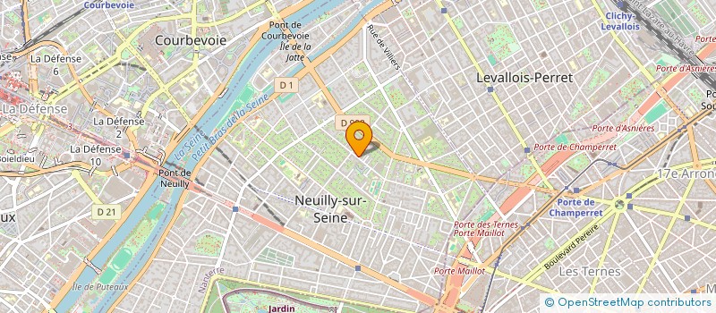 localisation de l'entreprise MONSIEUR BENJAMIN VODANT  NEUILLY-SUR-SEINE