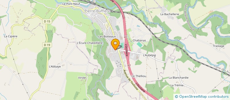 localisation de l'entreprise MONSIEUR BENJAMIN VOIE  PIERRE-BUFFIERE