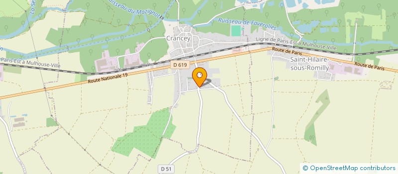 localisation de l'entreprise MONSIEUR BENJAMIN VU VAN  CRANCEY