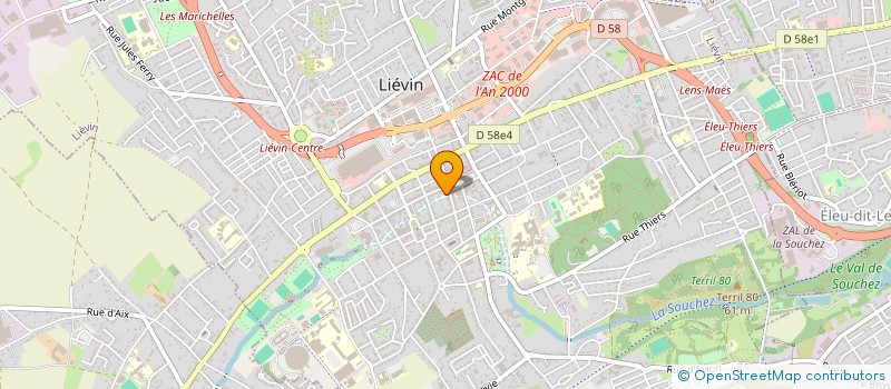 localisation de l'entreprise MONSIEUR BENJAMIN WATELET  LIEVIN