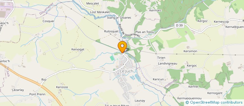 localisation de l'entreprise MONSIEUR BENJAMIN WATTEAU  LE JUCH