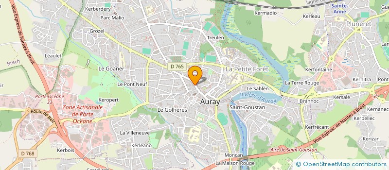 localisation de l'entreprise MONSIEUR BENJAMIN WATTELET à AURAY