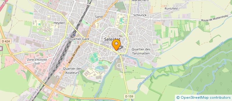 localisation de l'entreprise MONSIEUR BENJAMIN WEBER  SELESTAT