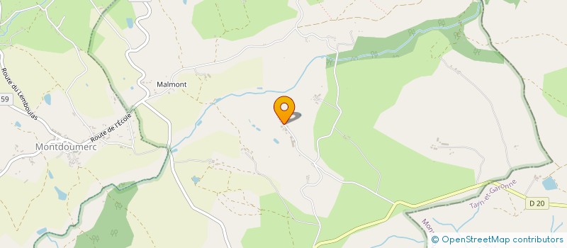 localisation de l'entreprise MONSIEUR BENJAMIN YON  BELFORT DU QUERCY